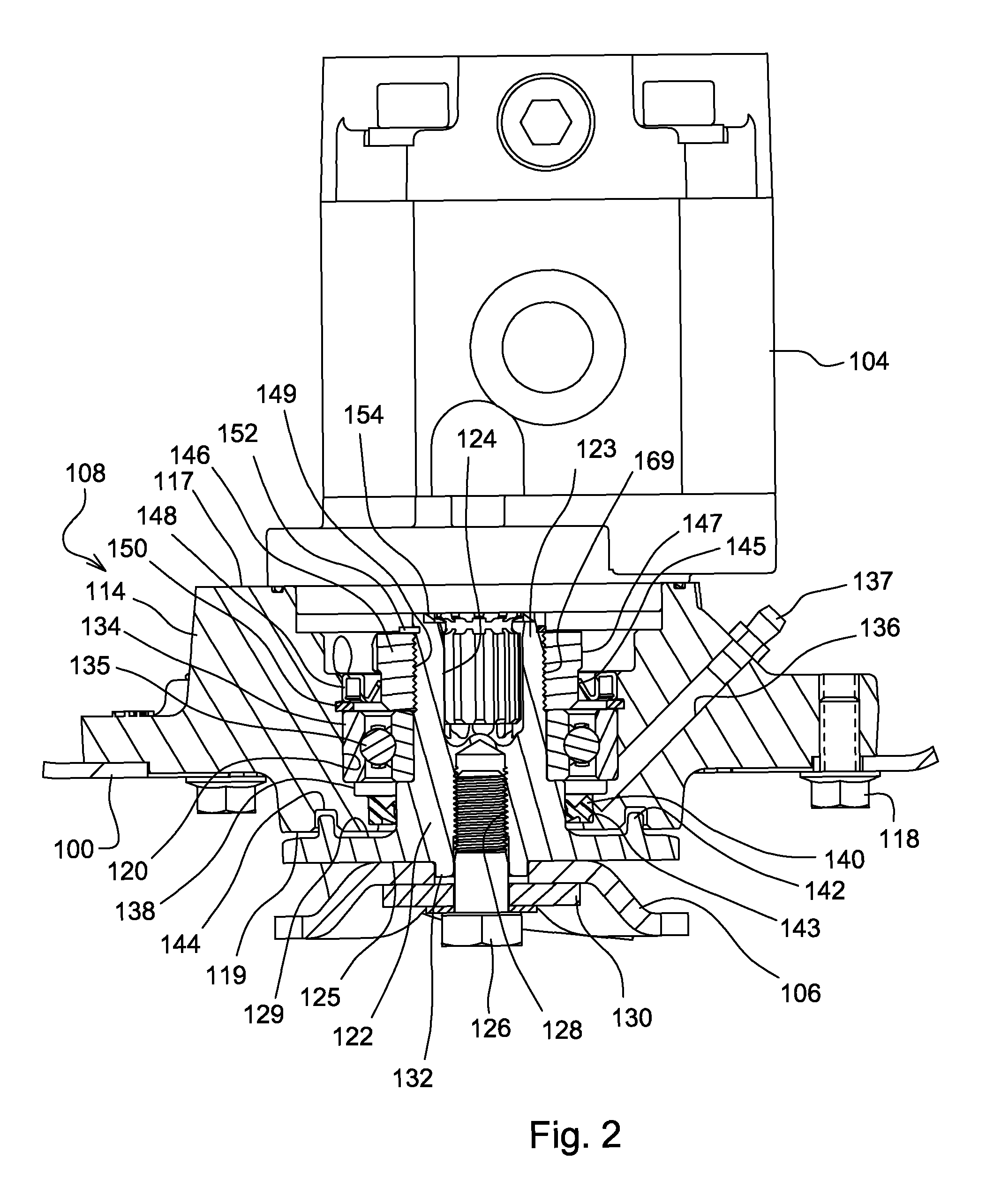 Rotary cutting deck with hydraulic direct driven spindle