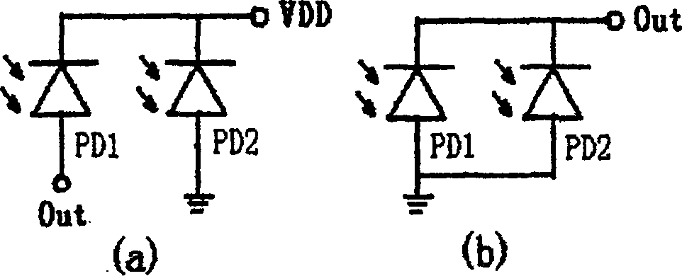 CMOS silicon double-photoelectric detector