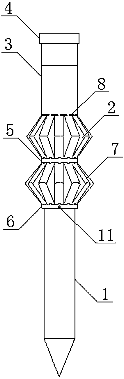 A kind of expansion compaction pile and its construction method to eliminate the negative friction resistance of pile foundation