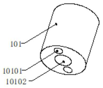 Composite heating body with multiple vent holes