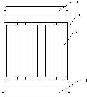 Flattening device for cloth