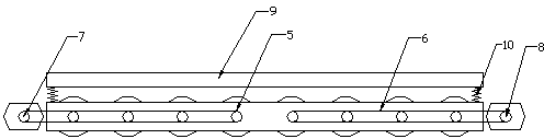 Flattening device for cloth