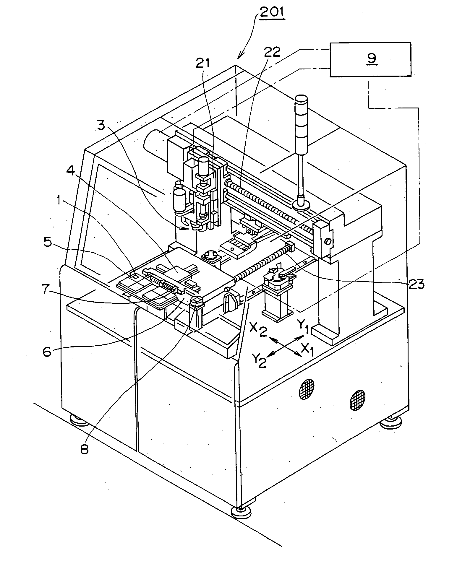 Apparatus and method for mounting electronic components