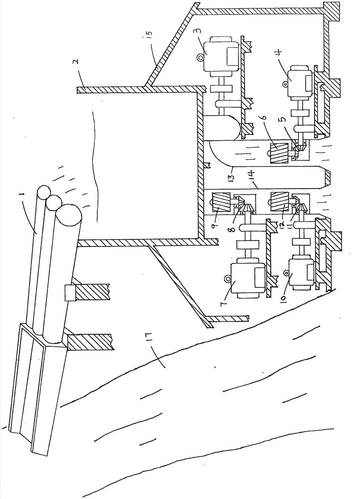 Water-diversion-type, water-tower-type, vertical-type and continuous-type hydroelectric power generation mode