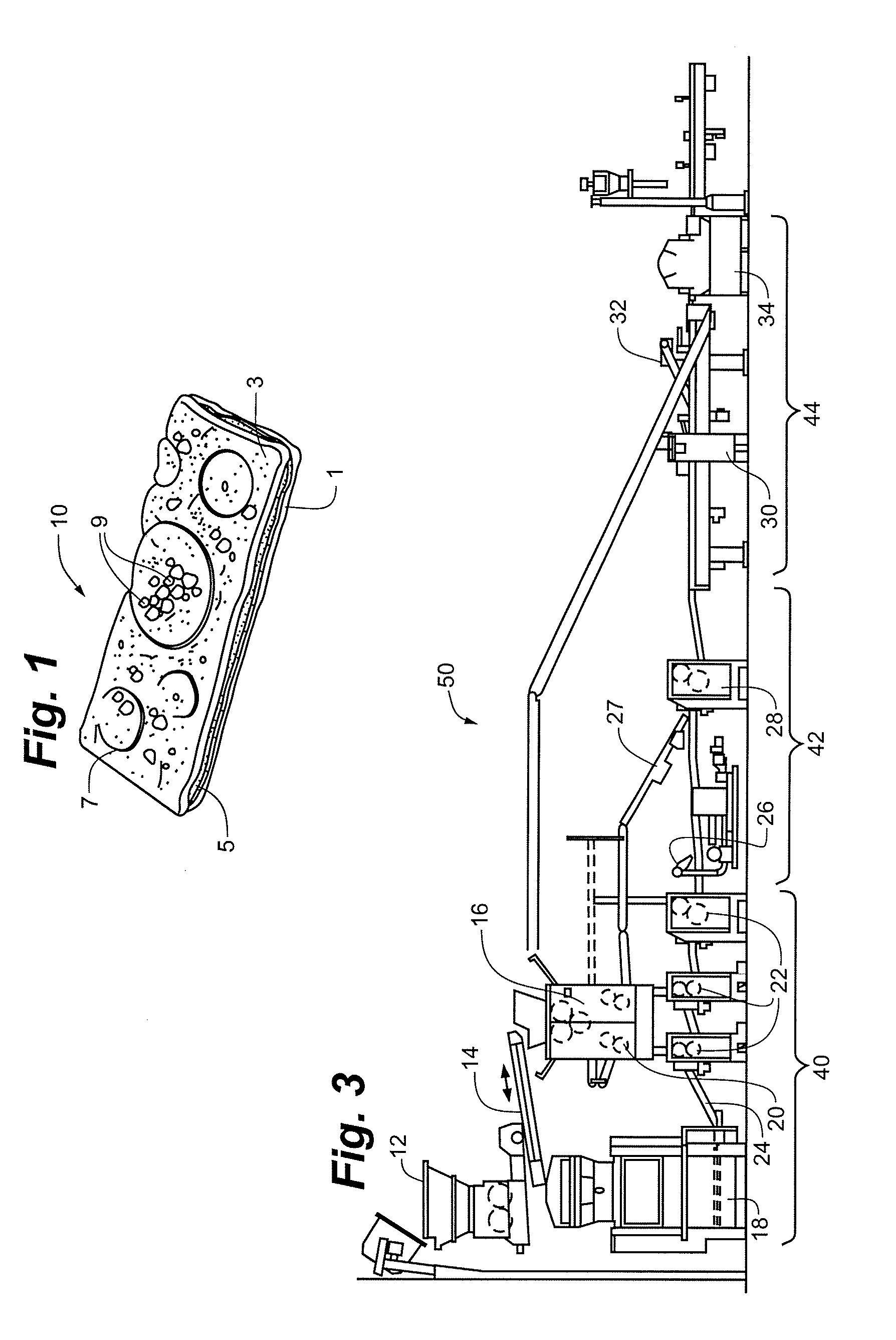 Laminated baked snack bar