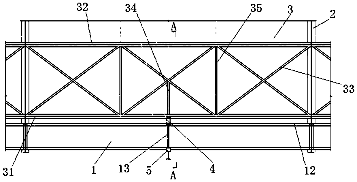 Elastic wind-resistant supporting system