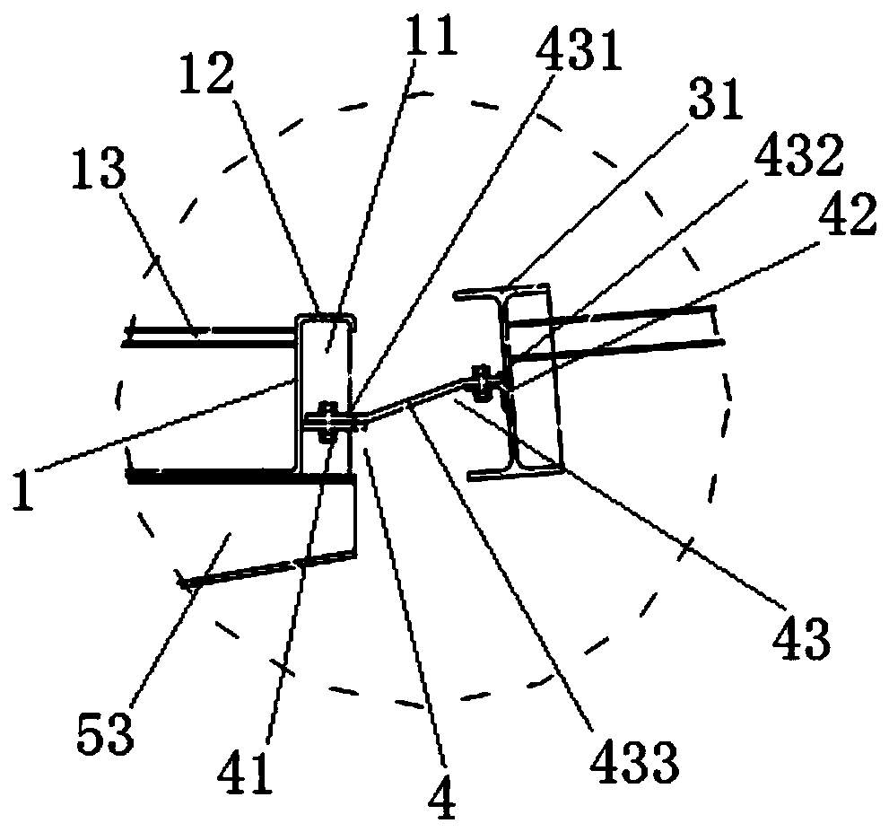 Elastic wind-resistant supporting system