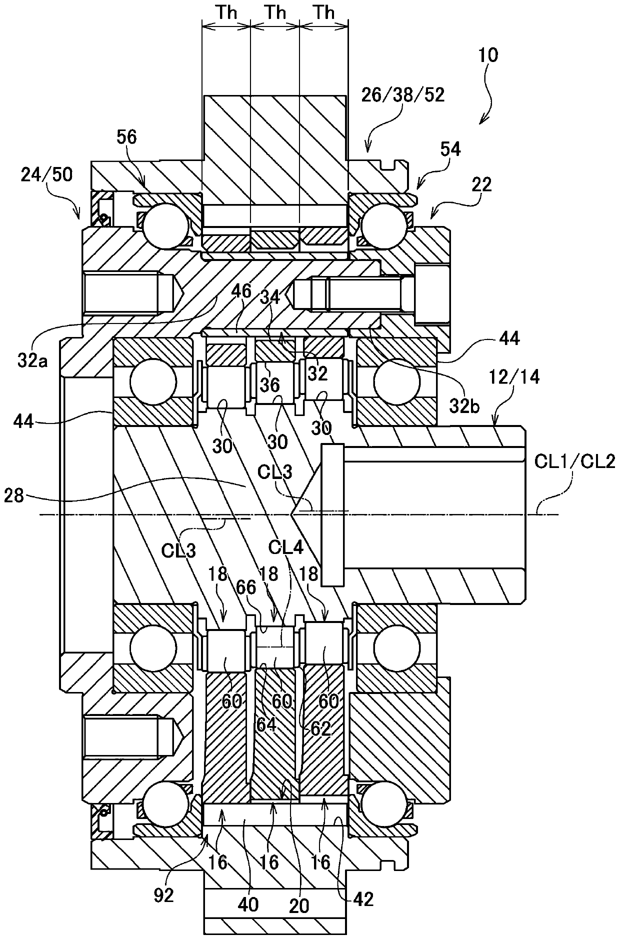 Eccentric swing type speed reducer