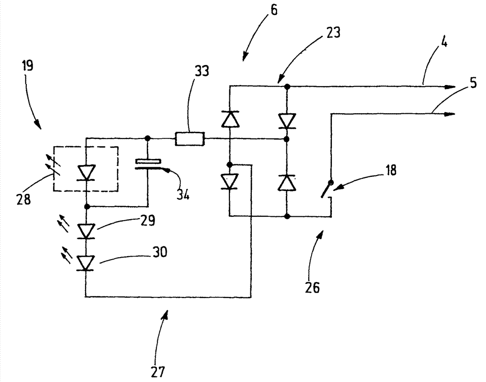 Textile technology device having an automatically flashing display