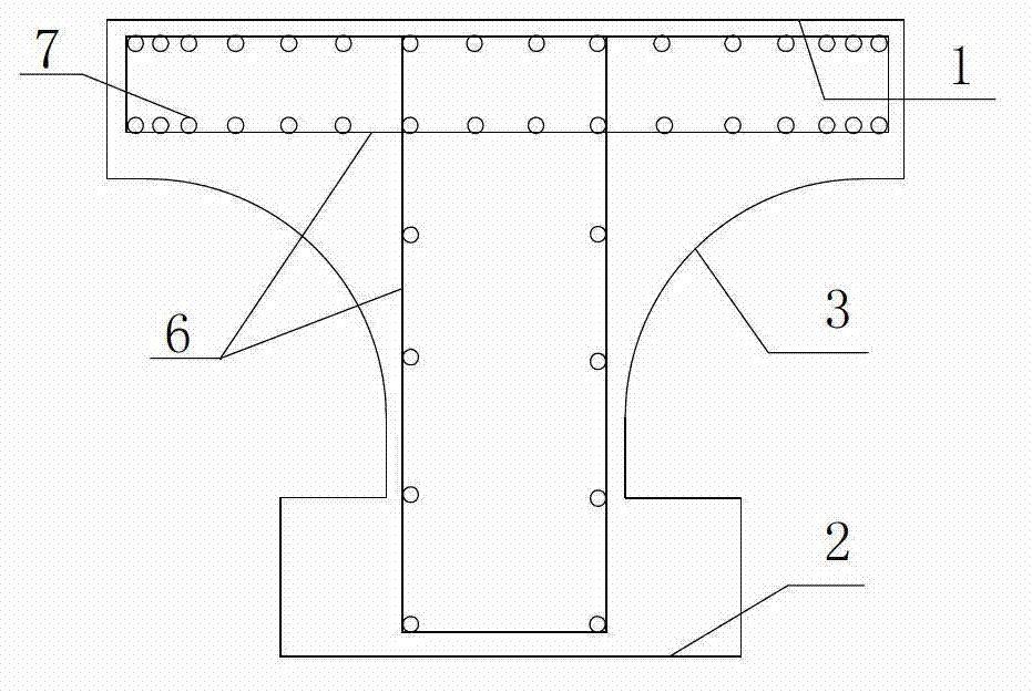 Anti-slide pile with I-shaped cross section