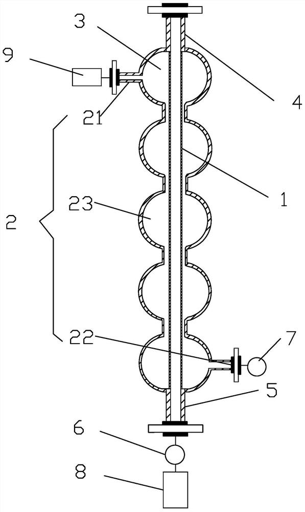 Material washing device