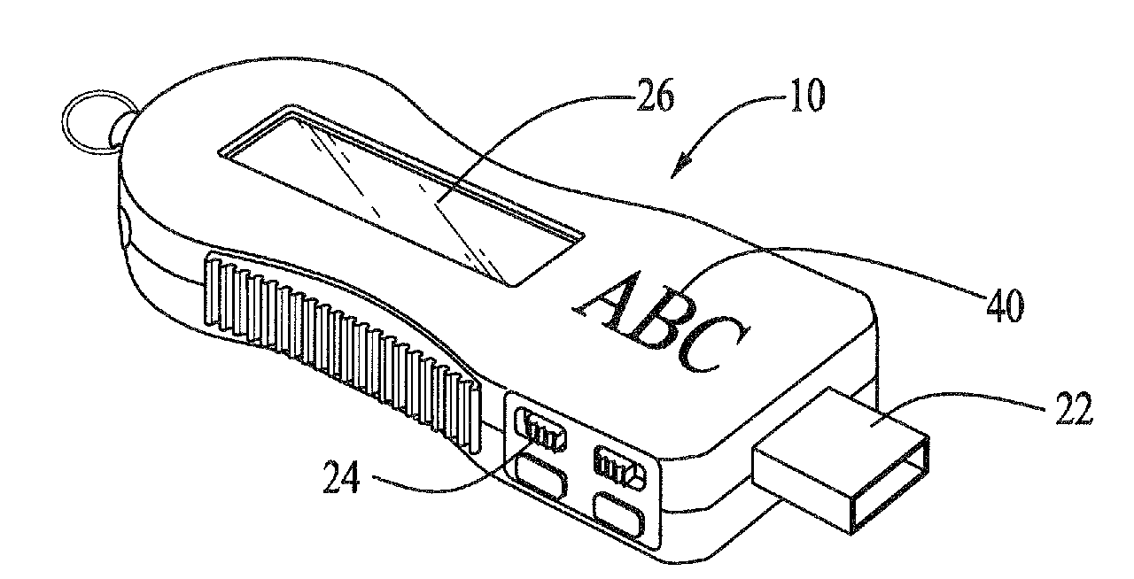 Flash drive-radio combination