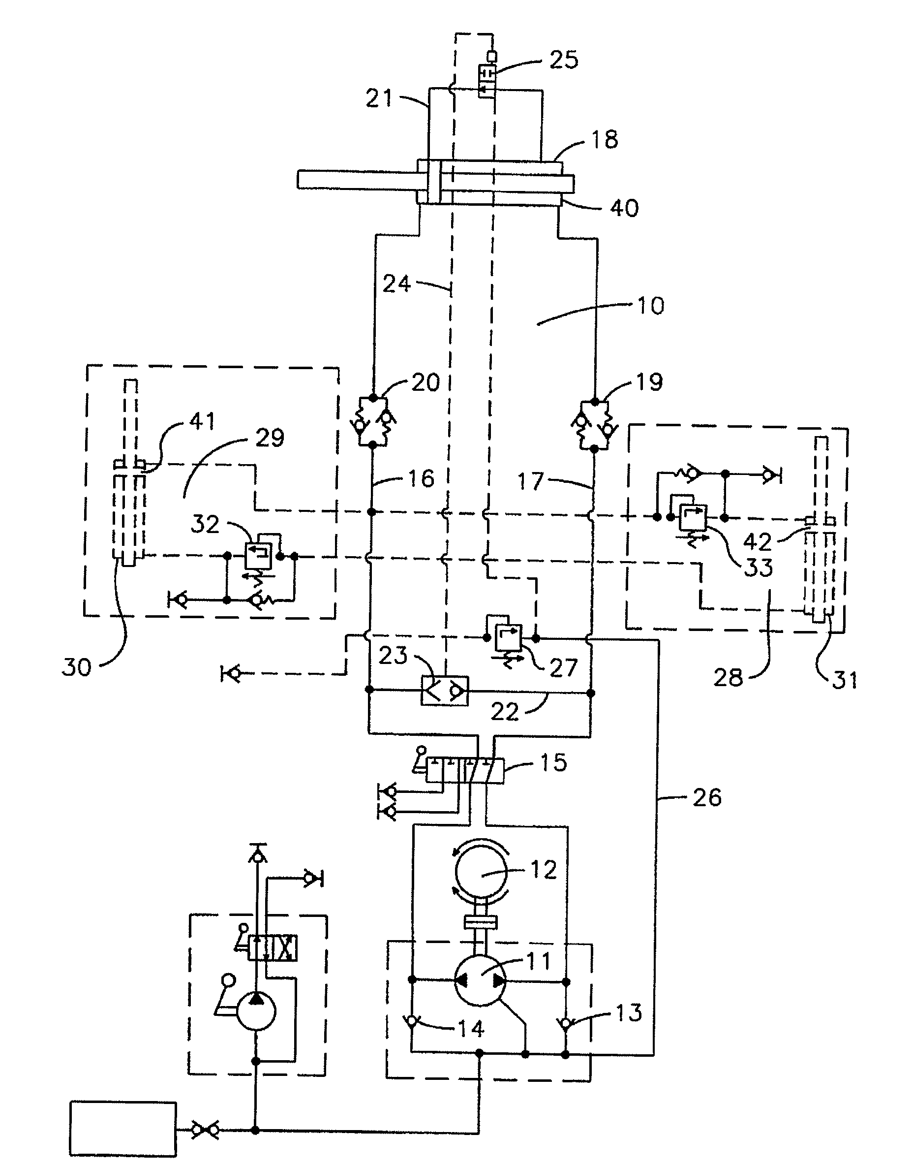 Hydraulic motor for railway switches