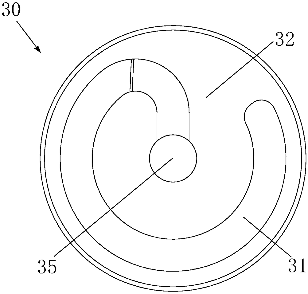 Helical reflective antenna and high power capacity array and transmitting system formed by the helical reflective antenna