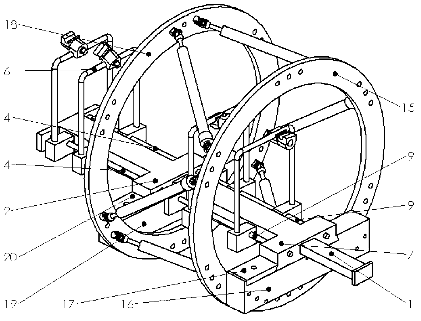 Long bone resetting robot in series-parallel connection