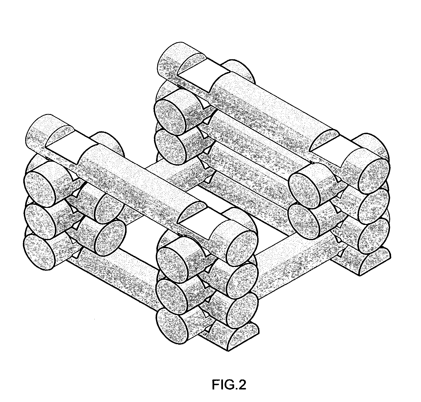 Roof system for a log building toy