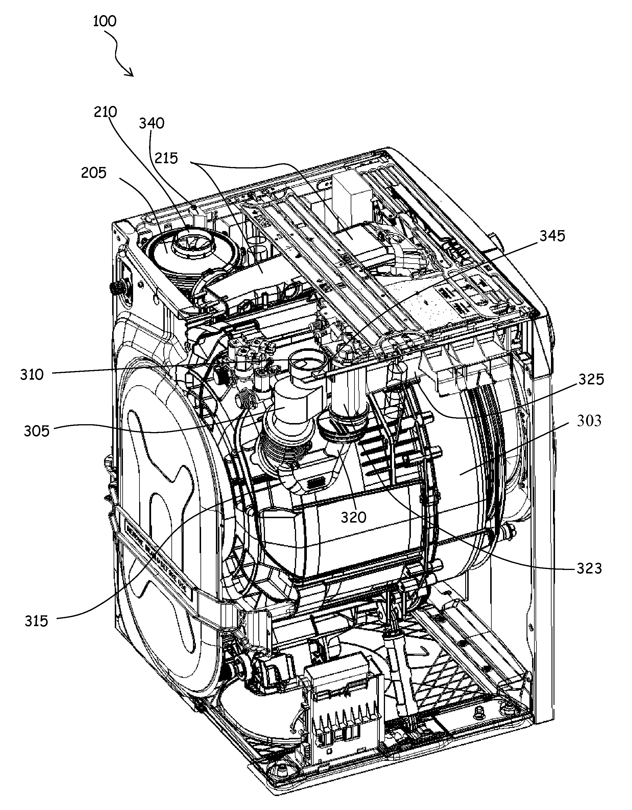 Appliance for drying laundry