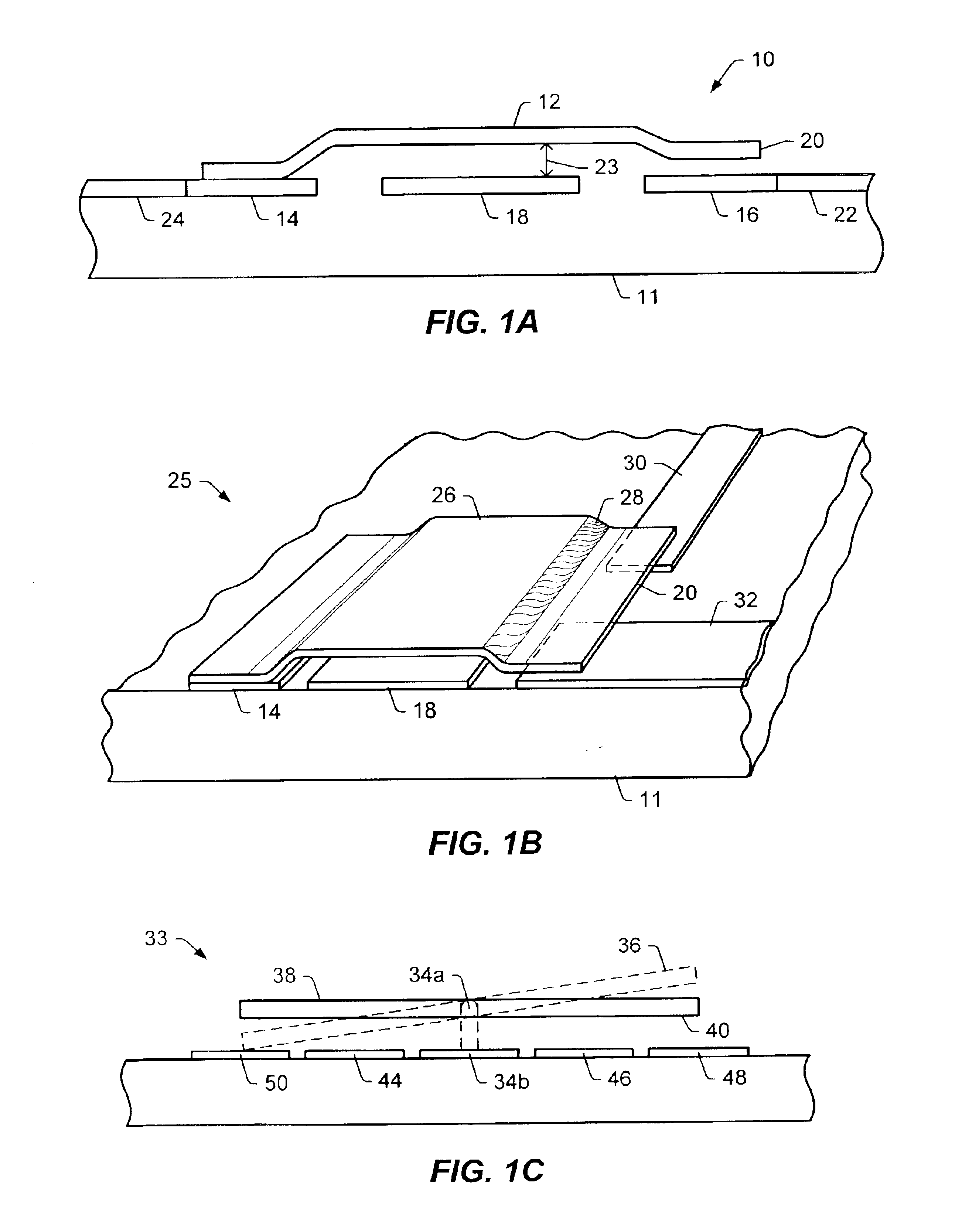 Micro-electromechanical switch performance enhancement