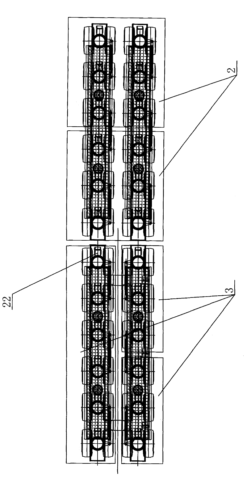 Integrative bridge erection machine of shift type transporting and erecting girder and bridge erecting method