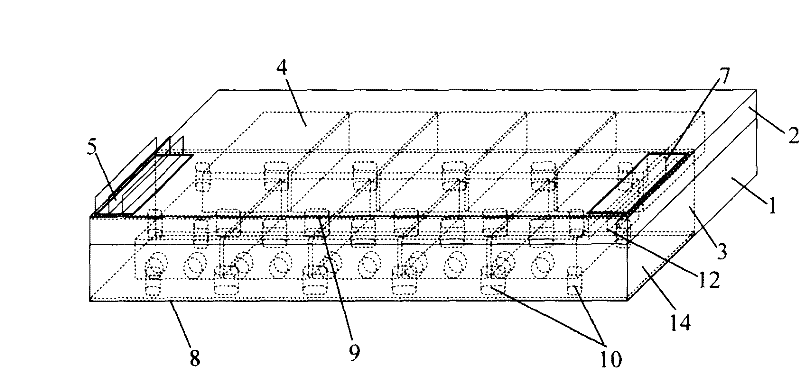 Heat exchange structure of power battery box