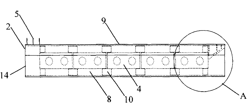 Heat exchange structure of power battery box