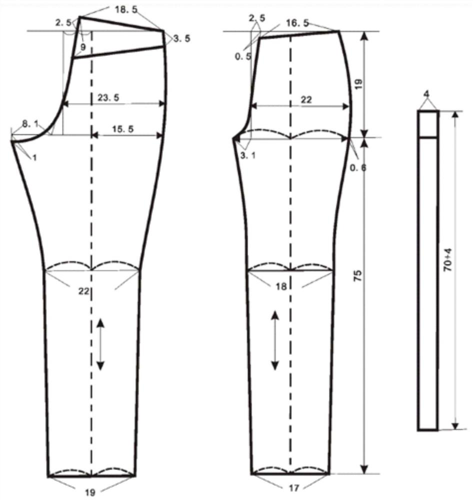 A method for making professional trousers samples suitable for production activities