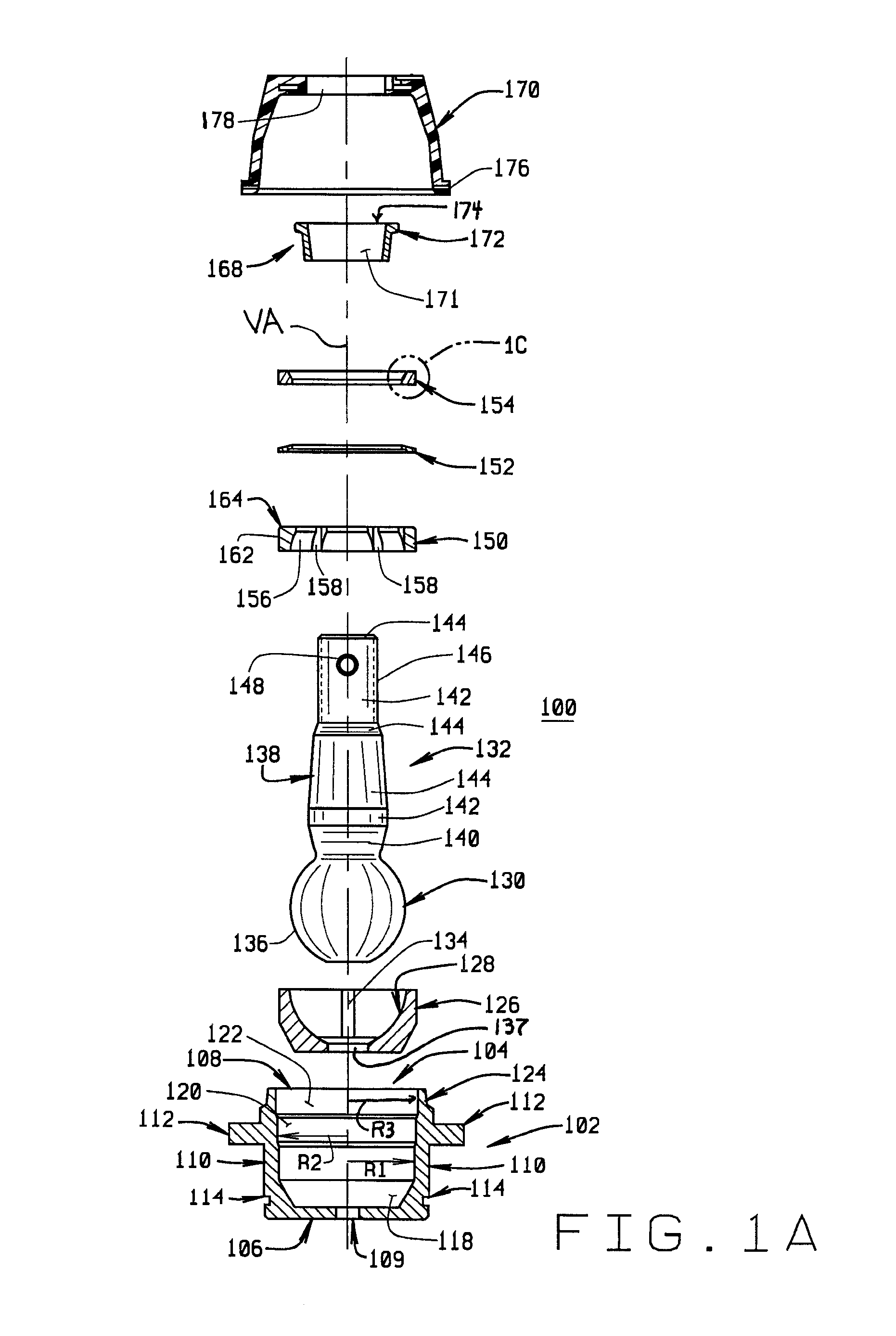 Metal split bearing compression load ball joint