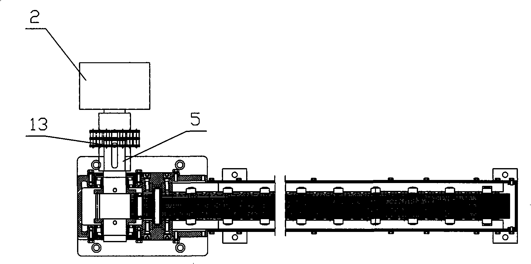 Stacked flexible rack gear type elevating gear