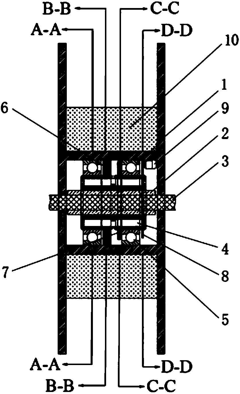 Positive type adjustable tension yarn feeding device and work method thereof