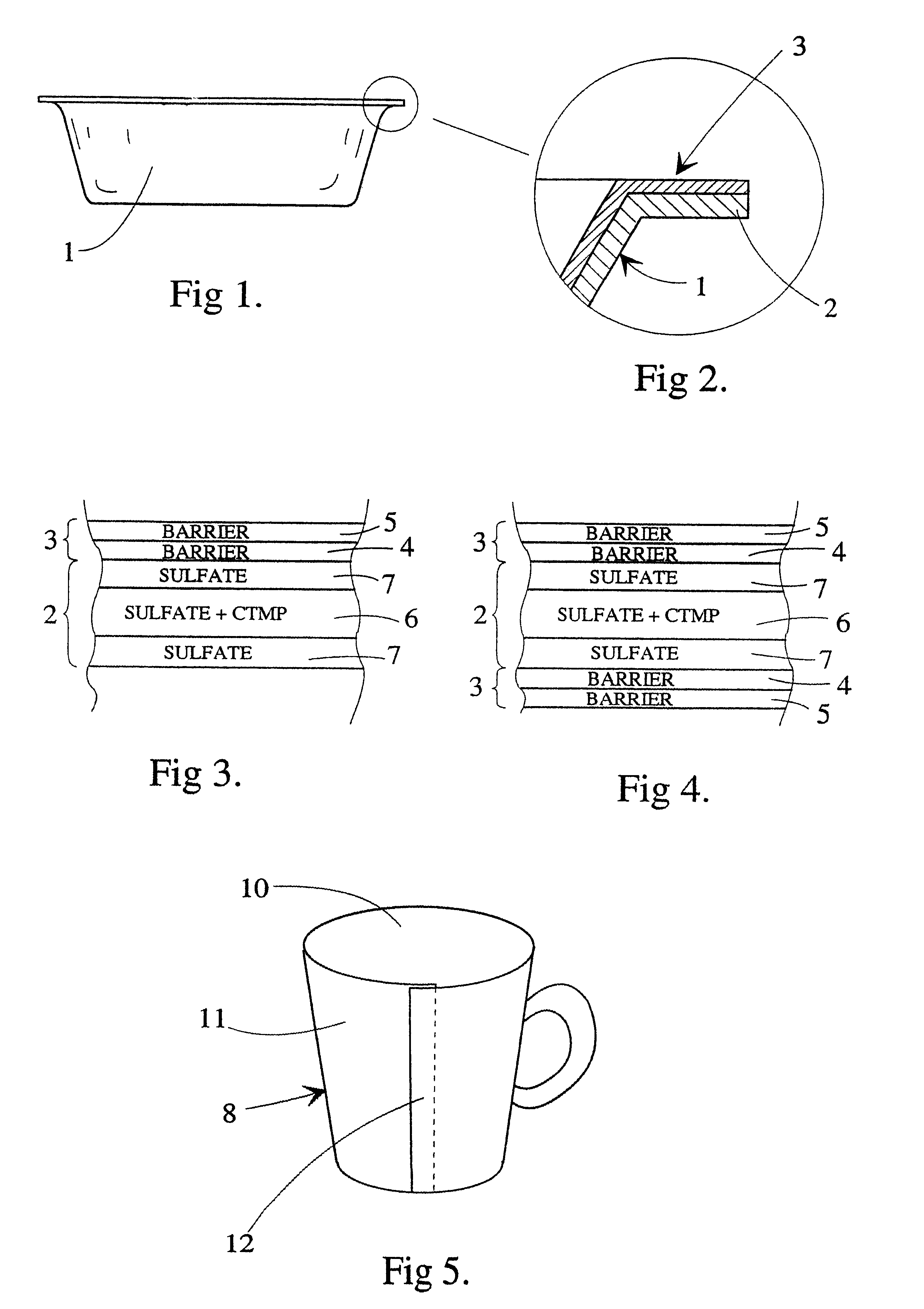 Coated board, a process for its manufacture, and containers and packaging formed therefrom