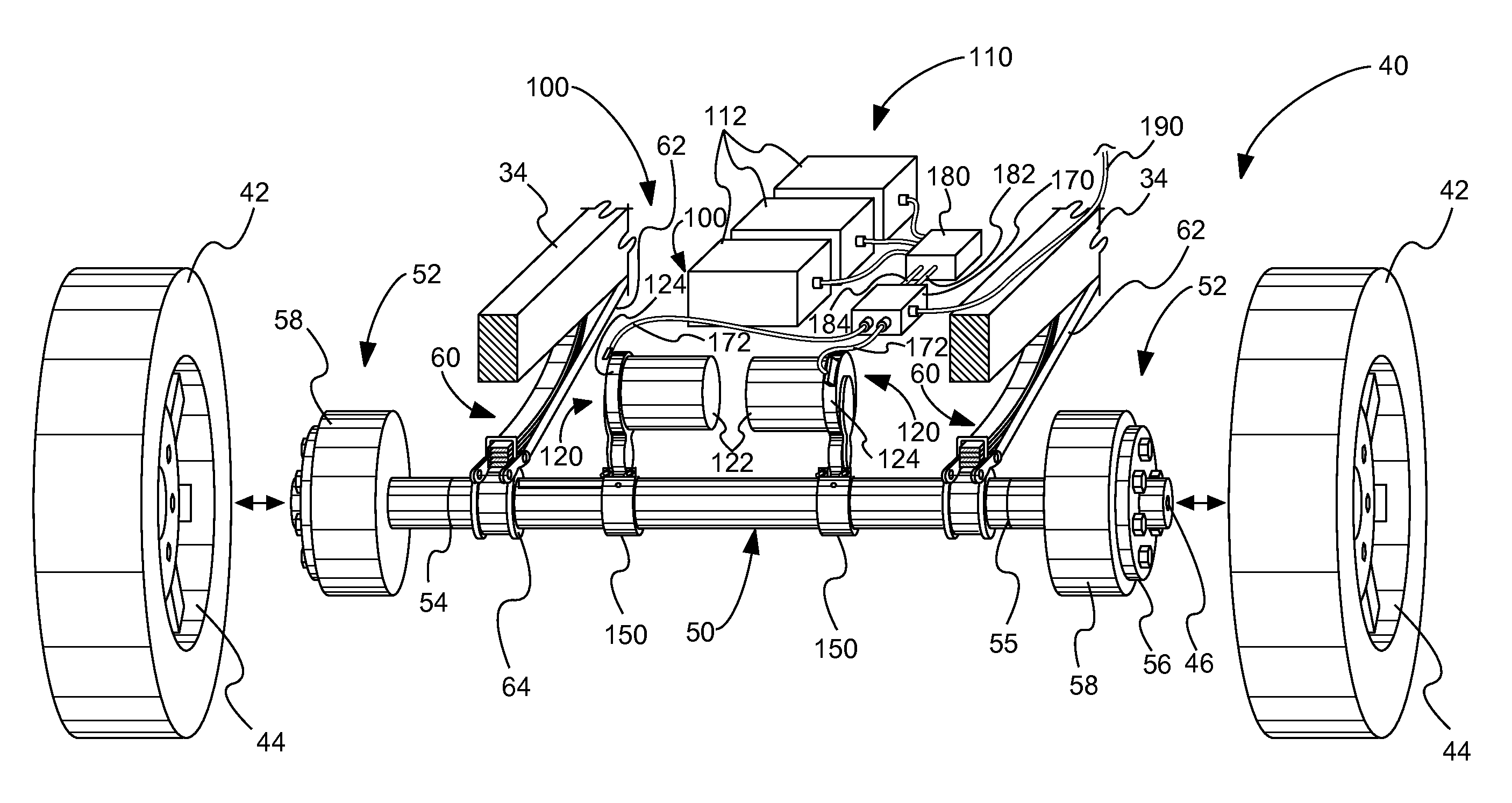 Electric drive system for passive vehicle