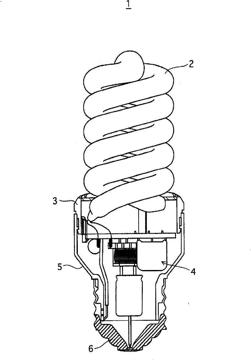 Single base fluorescent lamp and illumination device
