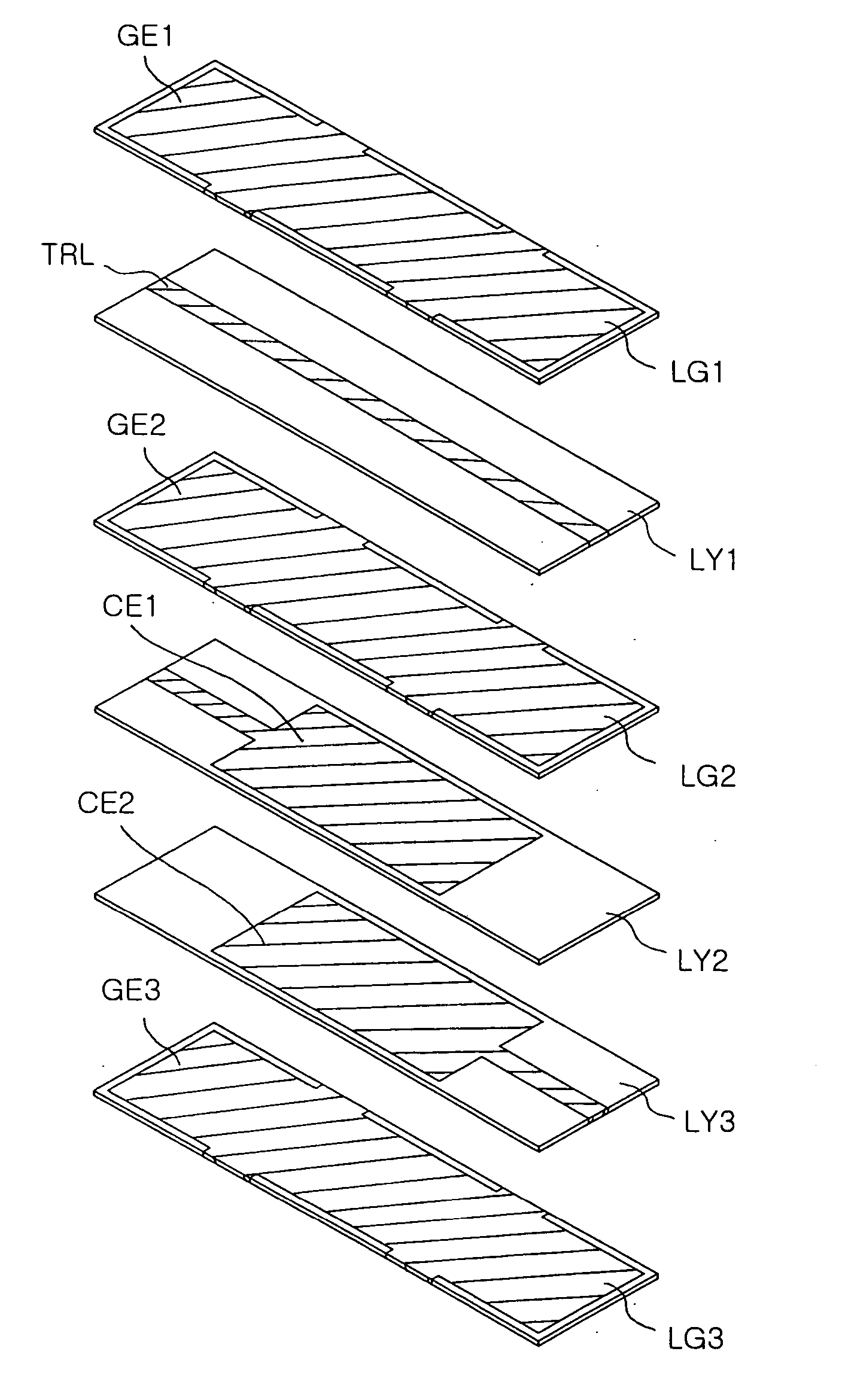 Laminated low pass filter