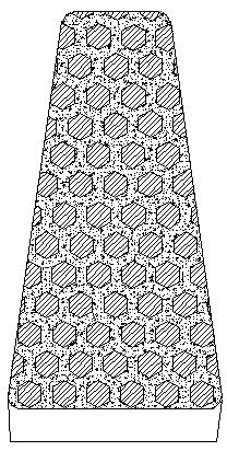 Ceramic grid enhanced metal matrix composite perform and preparation method thereof