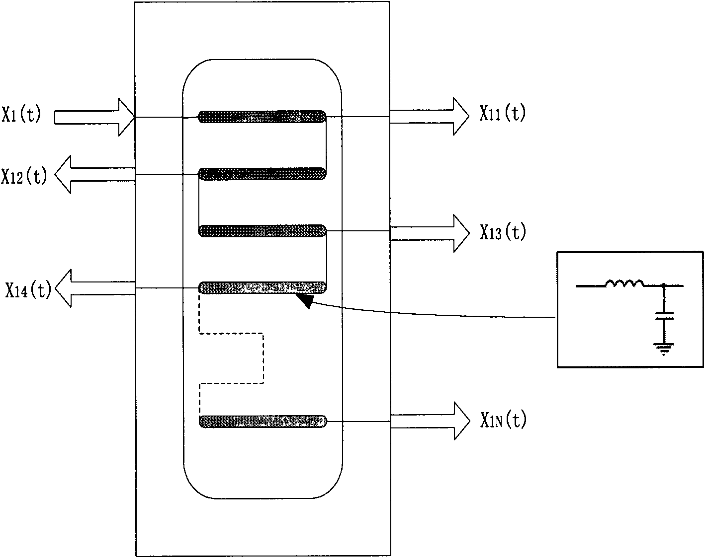 Laser time-of-flight measurement device based on multi-channel time delay estimation and method thereof