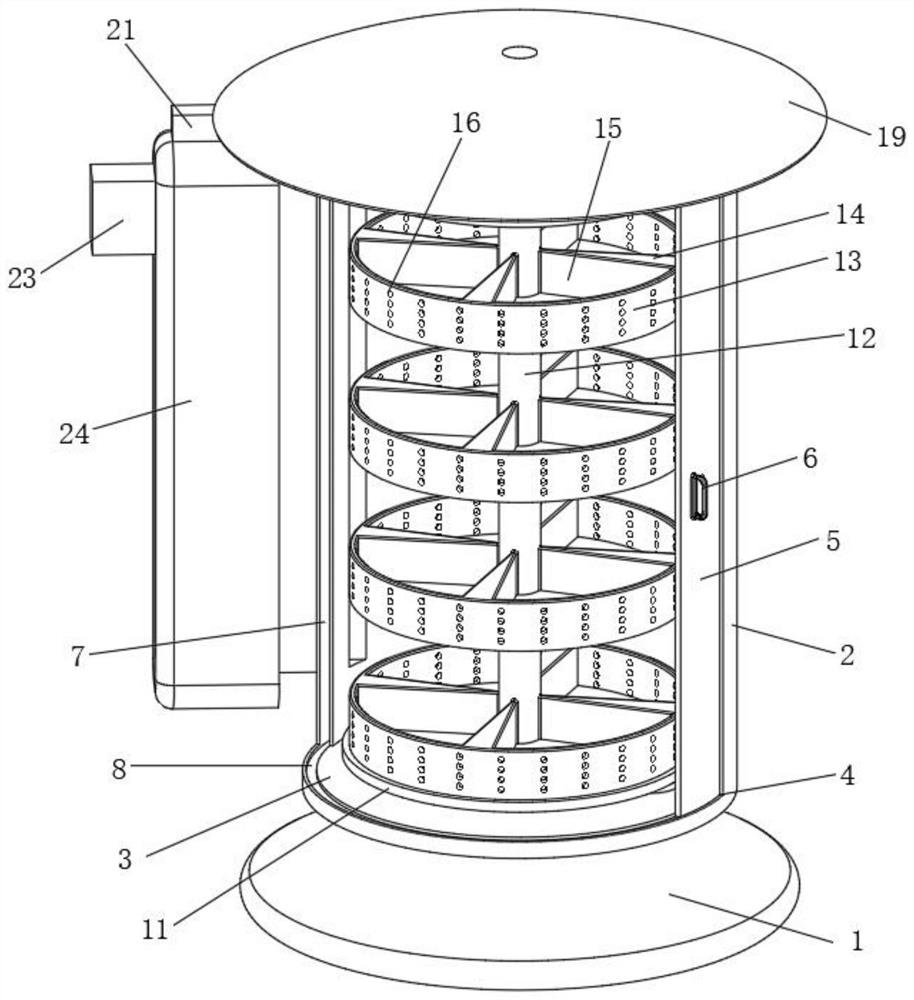 Electrical cabinet with slidable turnover type mounting plate