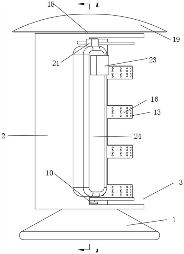 Electrical cabinet with slidable turnover type mounting plate