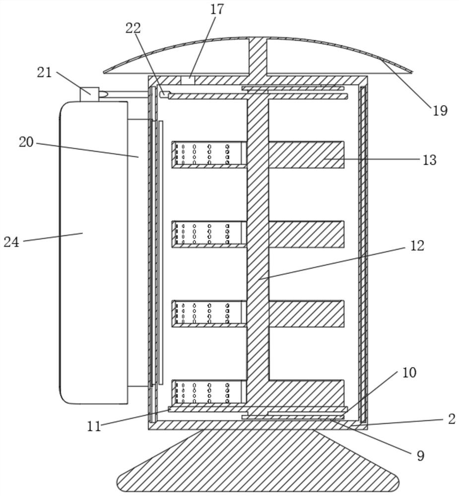 Electrical cabinet with slidable turnover type mounting plate