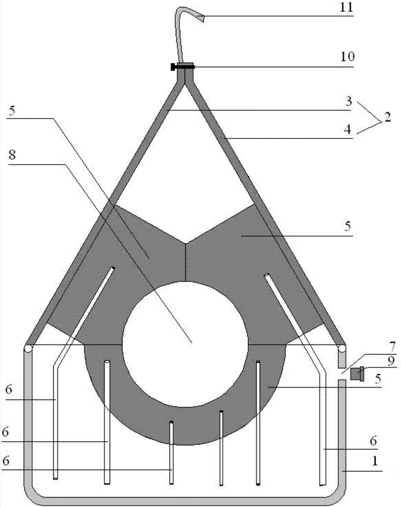 A method and device for directional selenium and zinc supplementation of grape branches to induce roots