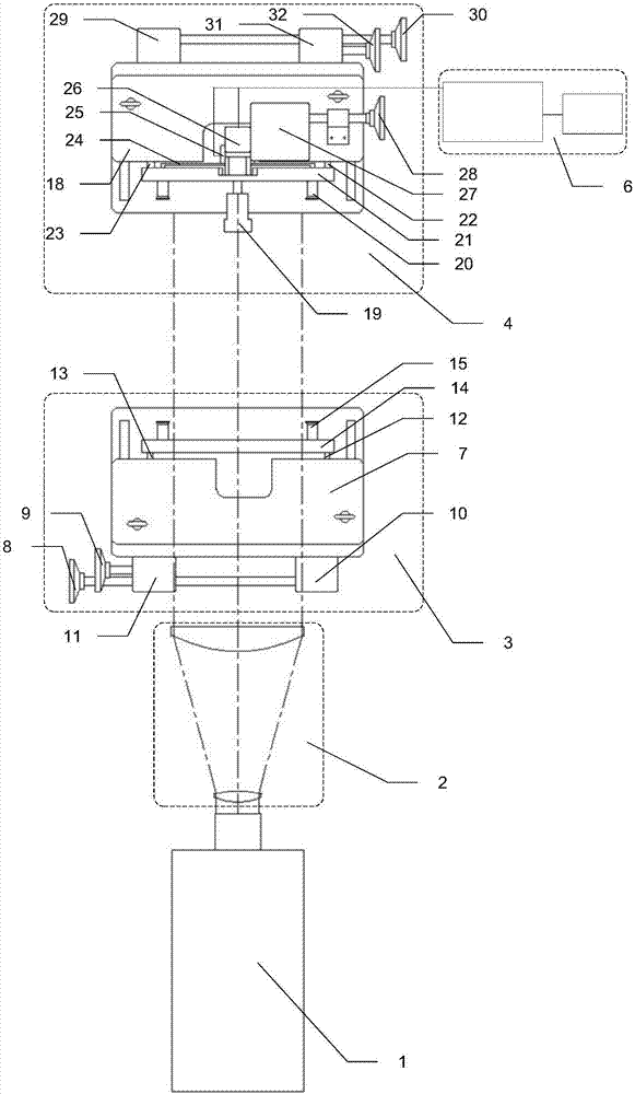 Planar optical element absolute surface shape detection device