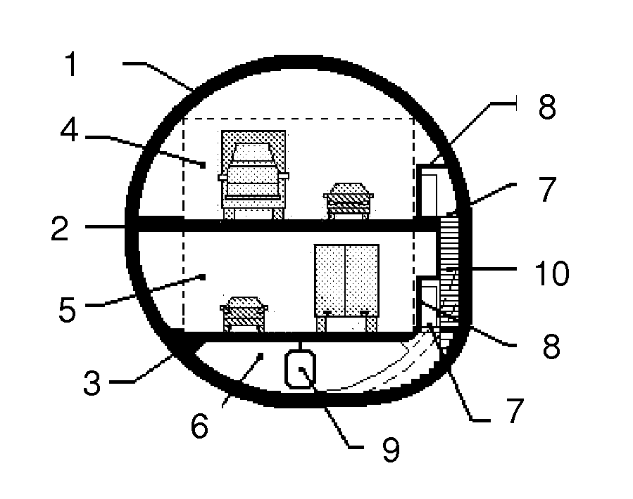 Tunnel multi floor