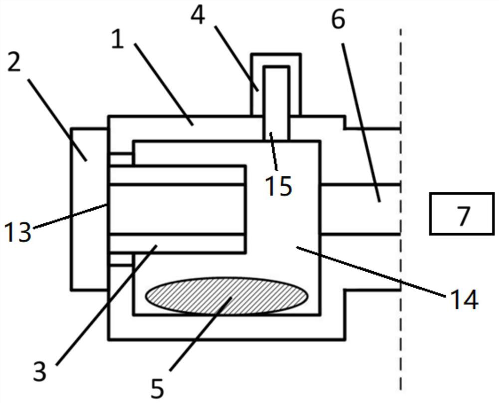 Alkali metal atom vacuum sample source based on all-glass material and implementation method