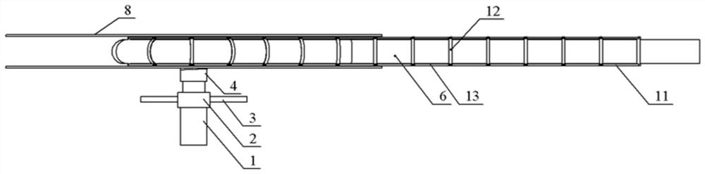 An aerial refueling device with lateral restraint hose