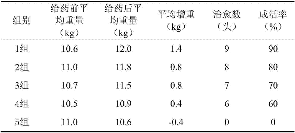 Medicinal composition for preventing and treating animal echinococcoses and application thereof