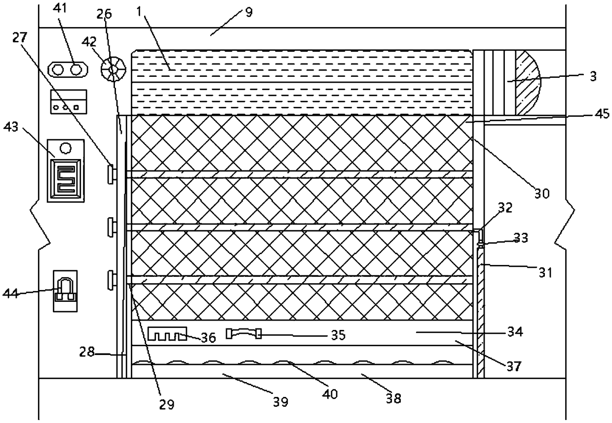 Roller-shutter-type fireproof door