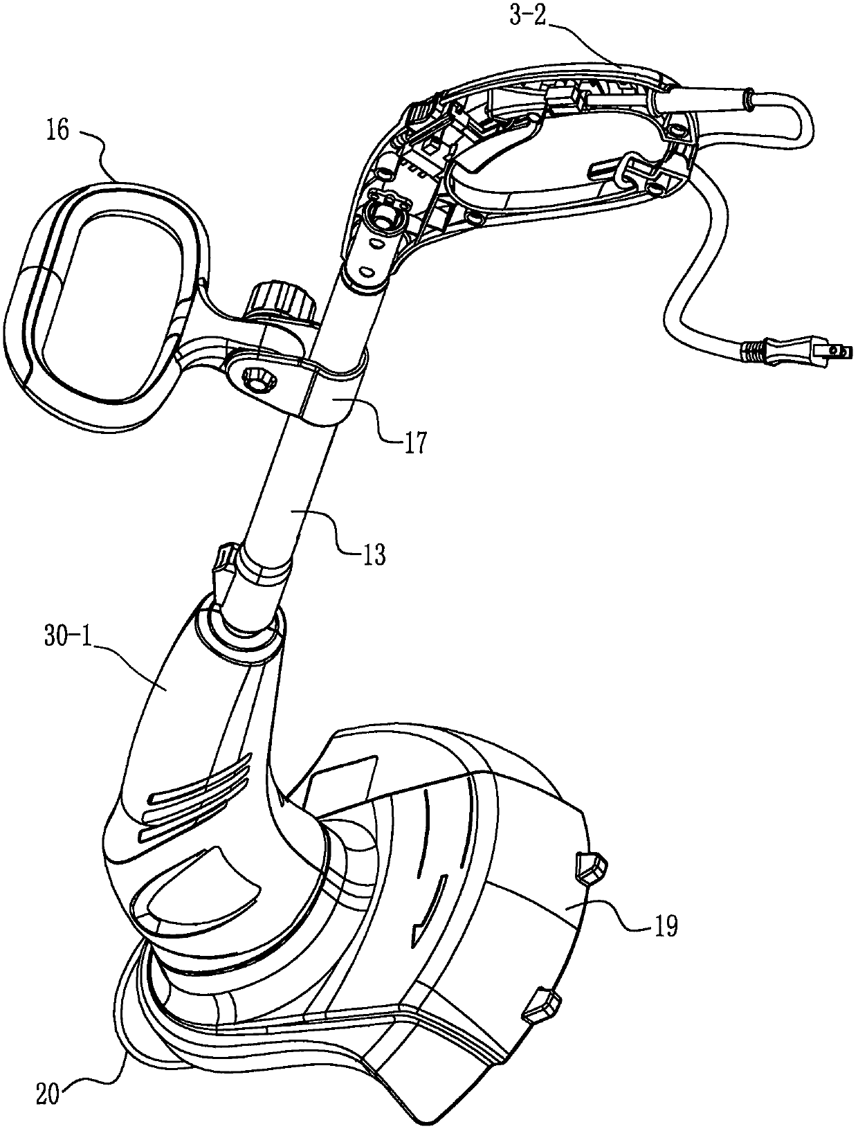 Lithium battery charging program and battery fault processing circuit for garden machines