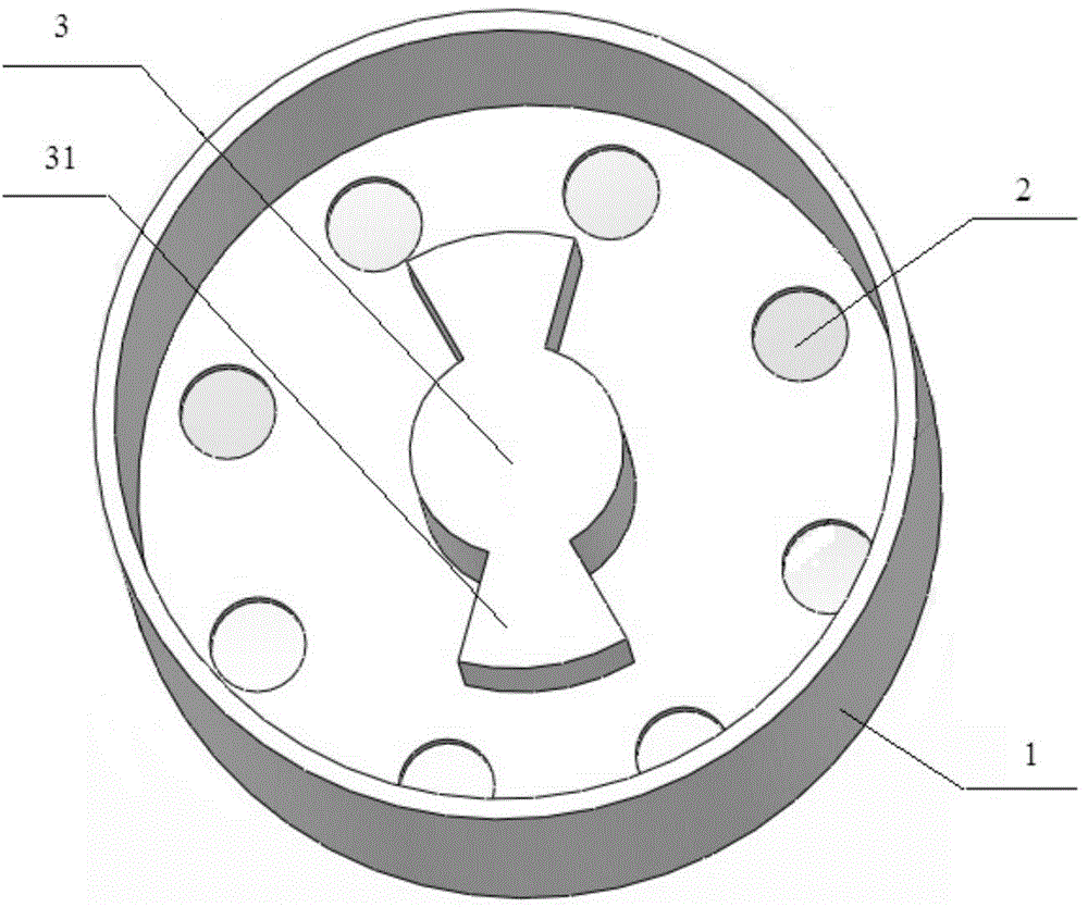 Device for supplying abrasive powder liquid to milling disc of grinding miller