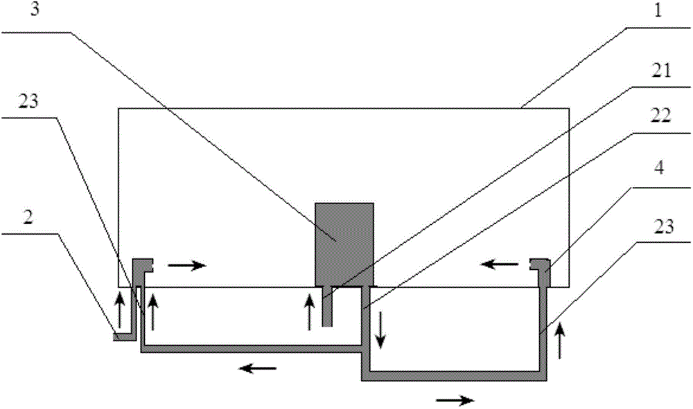 Device for supplying abrasive powder liquid to milling disc of grinding miller