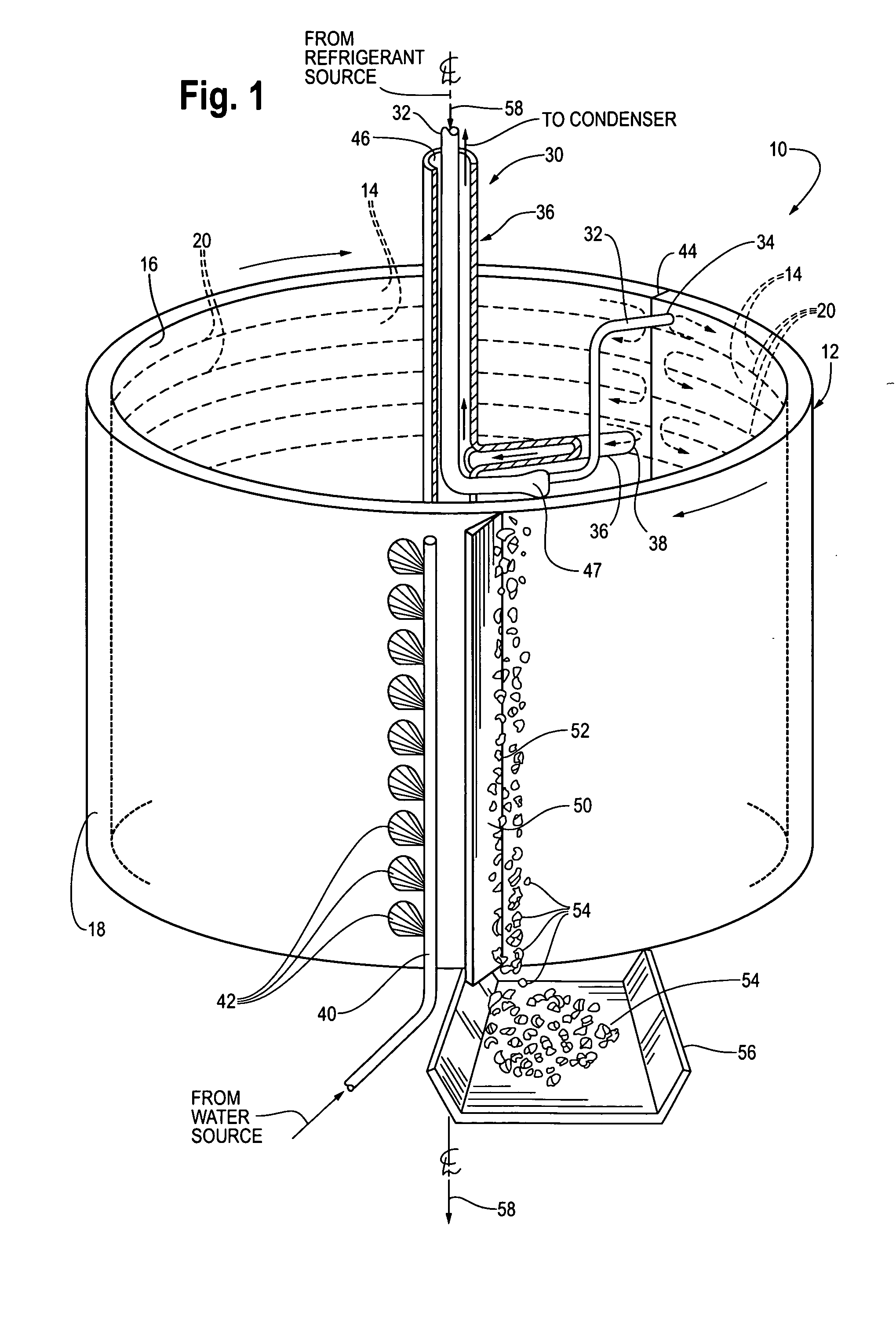 Ice machines with extruded heat exchanger