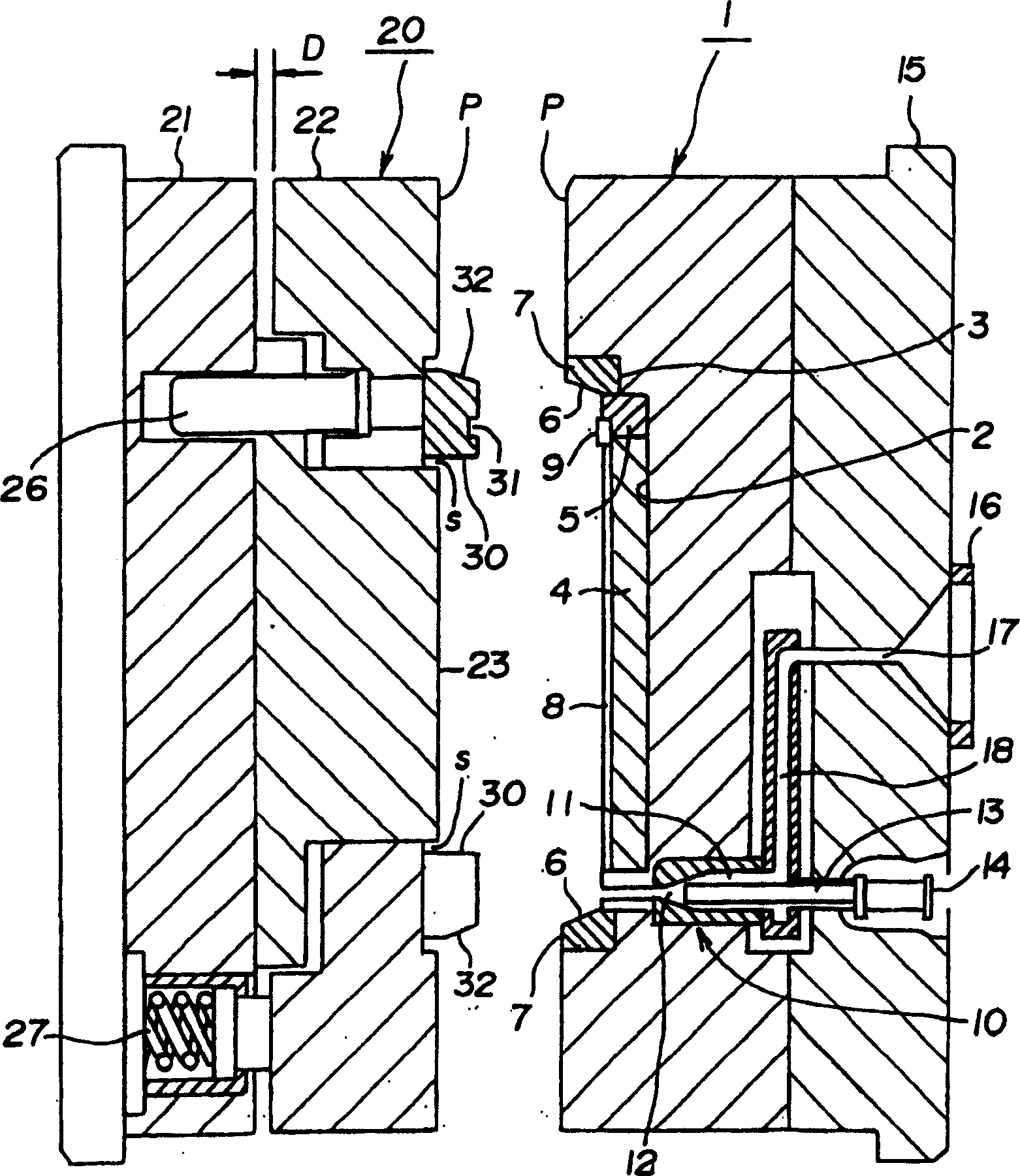 Shaping method of thick light guiding plate and its mould